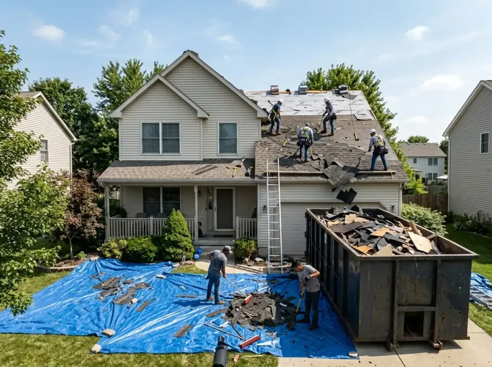 roof-replacement-debris-remova-004 — frequently asked questions, Cheapest Dumpster Rentals in Granite City, IL